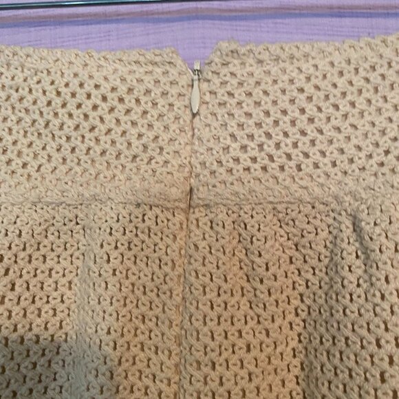 NWOT Zara 100% Cotton Knitted Mini Lace Mini Skirt - Picture 9 of 10